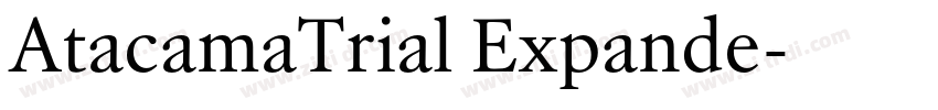 AtacamaTrial Expande字体转换